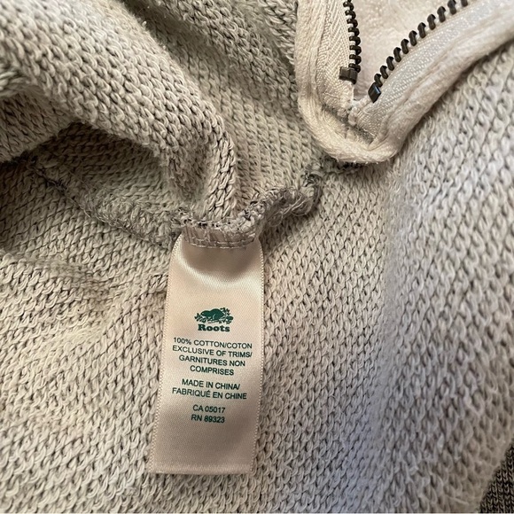 Roots Canada Cowl Neck-Grey Heathered Pullover Long Sleeve Top - Size Small - Picture 10 of 11